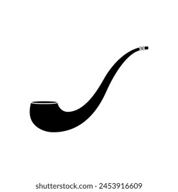 Smoking pipe icon vector. Smoking illustration sign. Tobacco symbol or logo.