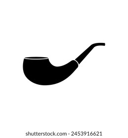 Smoking pipe icon vector. Smoking illustration sign. Tobacco symbol or logo.