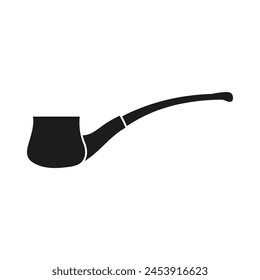 Smoking pipe icon vector. Smoking illustration sign. Tobacco symbol or logo.