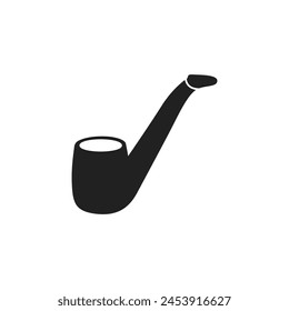 Smoking pipe icon vector. Smoking illustration sign. Tobacco symbol or logo.