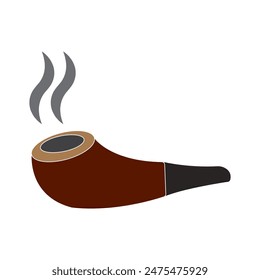 smoking pipe icon vector illustration design