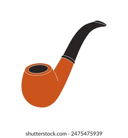 smoking pipe icon vector illustration design