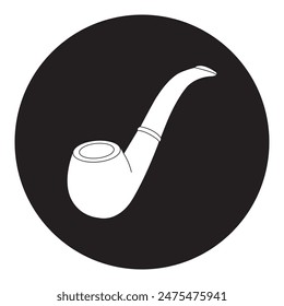 smoking pipe icon vector illustration design