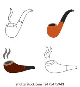 smoking pipe icon vector illustration design