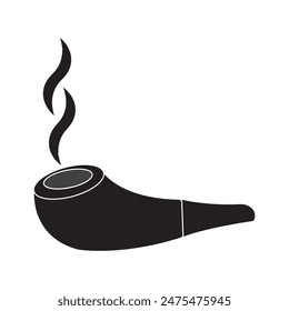 smoking pipe icon vector illustration design