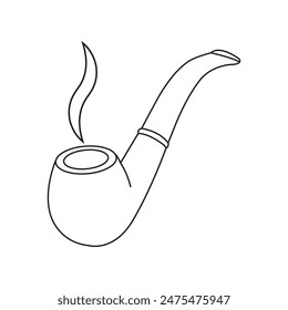 smoking pipe icon vector illustration design