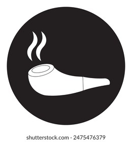 smoking pipe icon vector illustration design