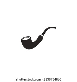 Vector de icono de tubo de tabaco, plantilla de diseño de logotipo de ilustración.