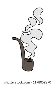 smoking pipe illustration