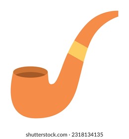 Smoking pipe item patrick day design illustration
