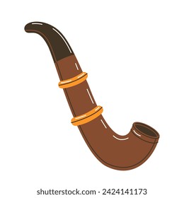 smoking pipe. leprechaun pipe. St.Patrick 's Day.