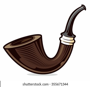 Smoking pipe logo