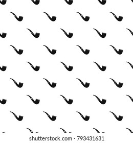 Smoking pipe pattern seamless in simple style vector illustration