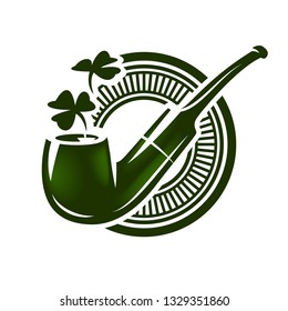 Rauchrohr mit Shamrock-Logo