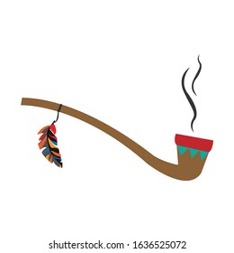 smoking pipe simple illustration clip art vector