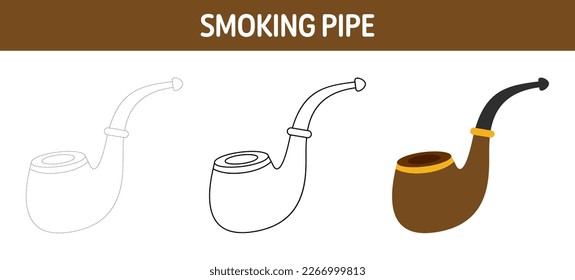 Hoja de cálculo de seguimiento y coloreado de la tubería de tabaco para niños