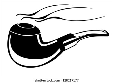 smoking pipe vector