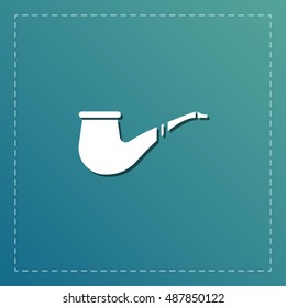 smoking pipe vector icon
