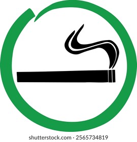 Smoking place sign. Smoking Place Icon
Vector illustration “Smoking is allowed”