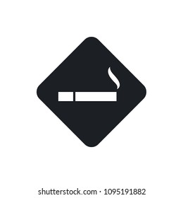 smoking place vector icon