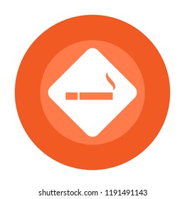 smoking place vector icon