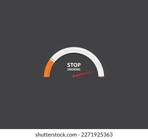 Smoking Problem of human life circle. No Smoking Day Awareness. Stop Smoke Campaign. Vector Illustration.