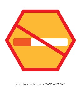 Smoking Prohibited Icon. No smoking. Tobacco restricted area. No smoking sign symbol. No smoking vector illustration.