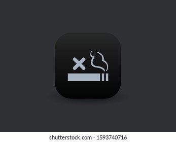 Smoking Prohibited - Vector App Icon