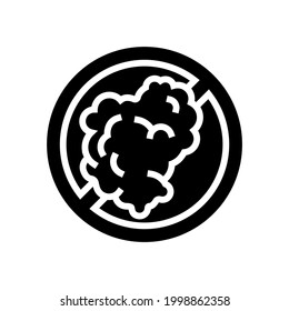 smoking prohibition sign glyph icon vector. smoking prohibition sign sign. isolated contour symbol black illustration