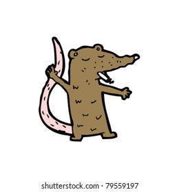 smoking rat cartoon