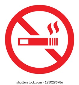 Smoking Red Icon with a circle