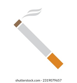 Smoking sign flat. Vector image