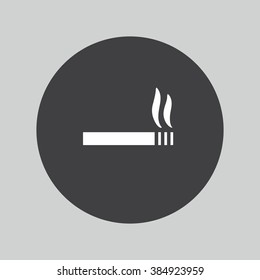 Smoking sign icon. Electronic cigarette button