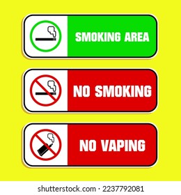 smoking sign and symbol vector. eps 10