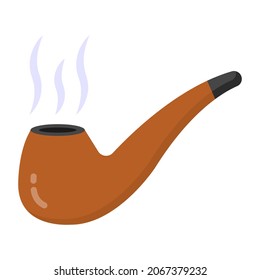 Sustancia fumadora, estilo vectorial del cigarro