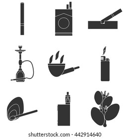 Smoking and tobacco icons