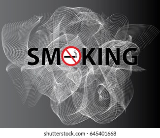 smoking vector Background abstract