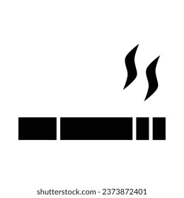 Smoking Vector Glyph Icon For Personal And Commercial Use.
