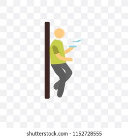 Smoking vector icon isolated on transparent background, Smoking logo concept