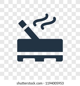 Smoking vector icon isolated on transparent background, Smoking transparency logo concept