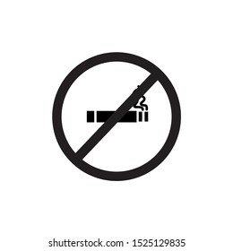 Smoking vector icon in modern design style for web site