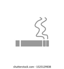 Smoking vector icon in modern design style for web site