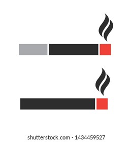 Smoking vector icon. Smoke shape vector sign