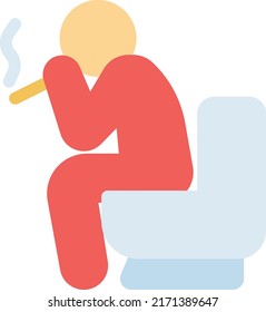 ilustración de tabaquismo Vector en un fondo transparente. Símbolos de calidad superior. Iconos vectoriales de color de línea para el concepto y el diseño gráfico.