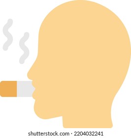 smoking   Vector illustration on a transparent background. Premium quality symmbols. Line Color vector icons for concept and graphic design. 
