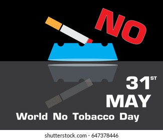 smoking  World No Tobacco Day vector