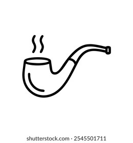 smoking-pipe icon vector illustration style