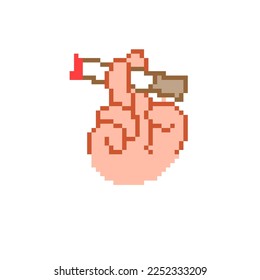 smoking.Vector illustration that is easy to edit.