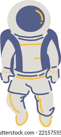 Smoky astronaut great universe outer space illustration