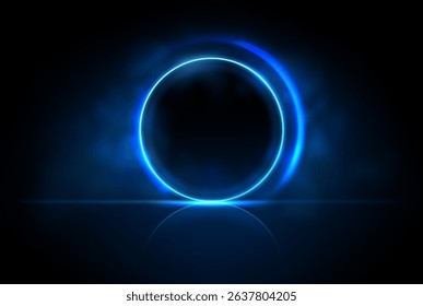 Smoky Background with Light Circle